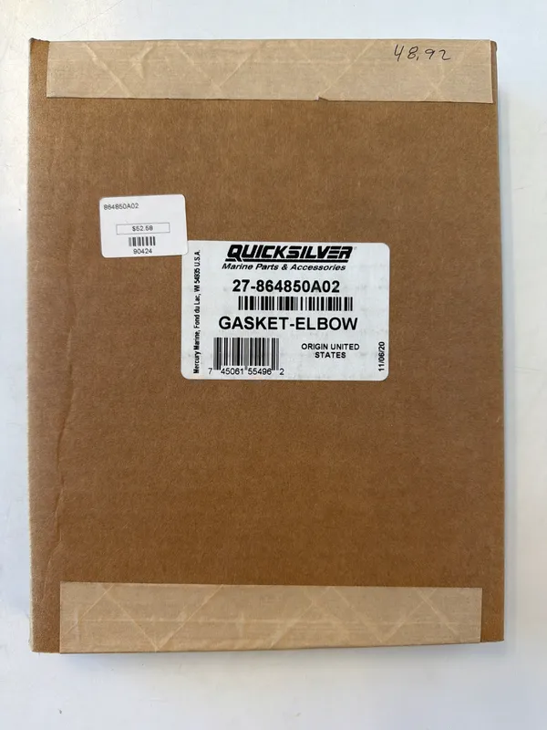 Mercury Marine 864850A02 Wexh Elb Gsk Dry Jtrestrict MZ