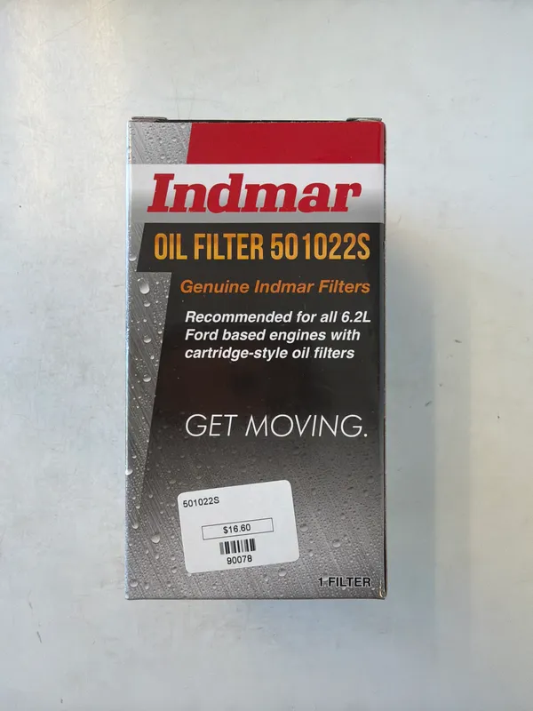 Mercury Marine 501022S Indmar Oilfilter W/Oring 50122S