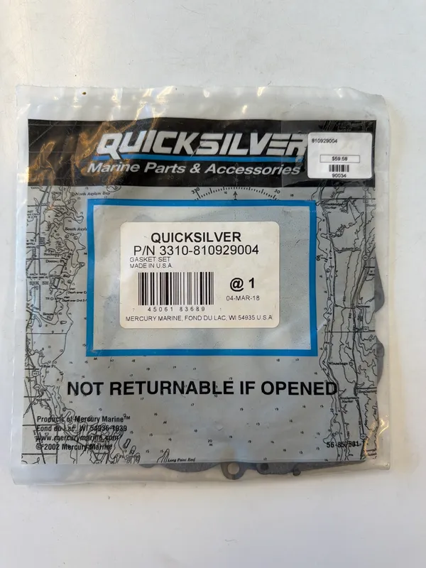 Mercury Marine 810929004 W Gasket Set-Mercarb 2BBL Zz