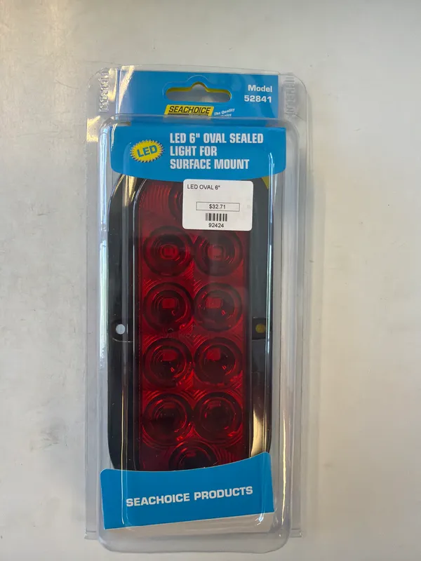 Seachoice 50-52841 6 in Oval Sealed LED Tail Light