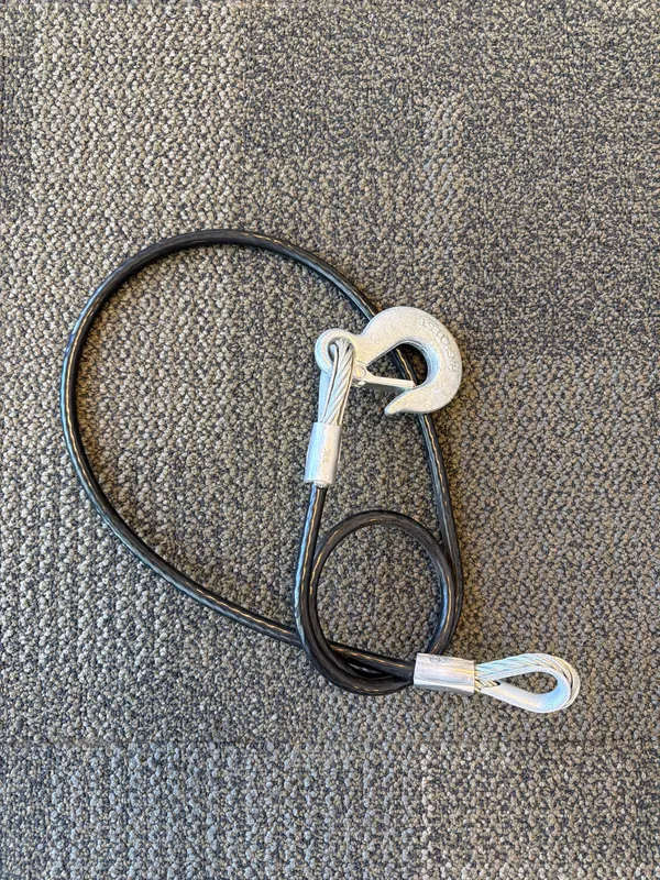 59" Safety Cbl-23" Coiled End