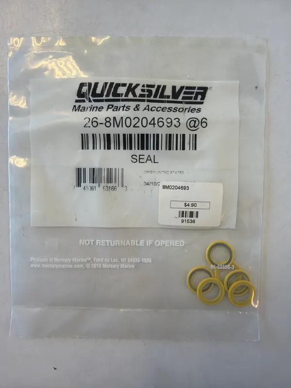 Mercury Marine 8M0204693 Seal L/U Mercury