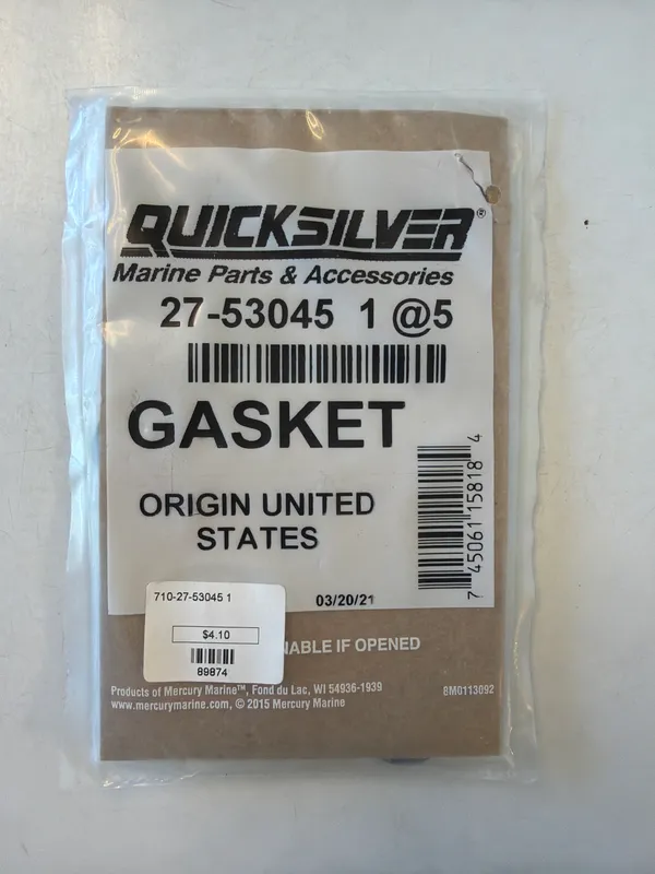 Mercury Marine 27-530451 Thermostat Housing Gasket (5-Pack)