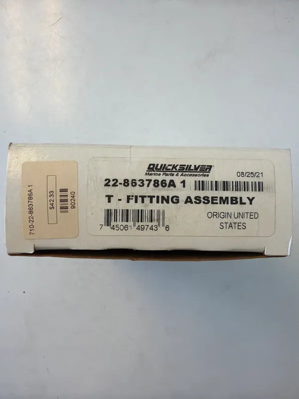 Mercury Marine 863786A1 T Fitting Assembly