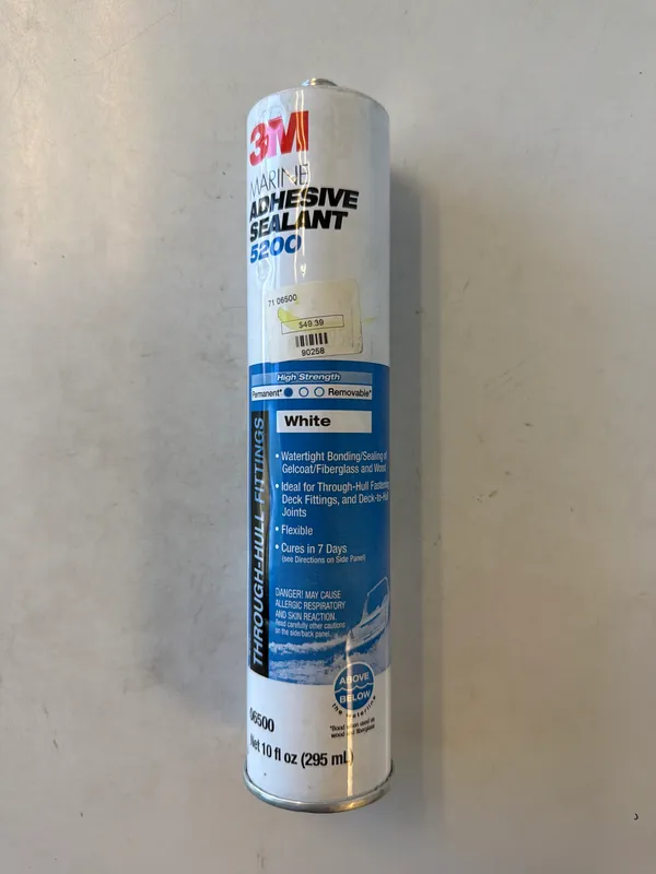 White 5200 Marine Sealant Cart