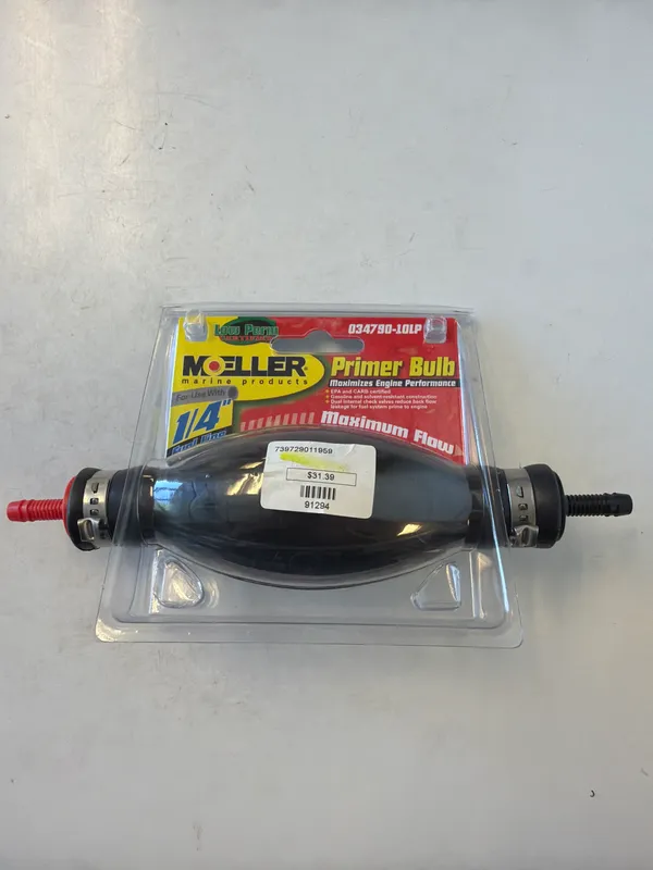 Moeller 034790-10LP EPA/CARB Primer Bulb, 1/4 in Hose Barbs