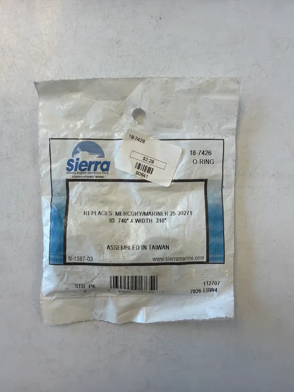 Sierra 18-7426 O-Ring for Mercury / MerCruiser 25-30271
