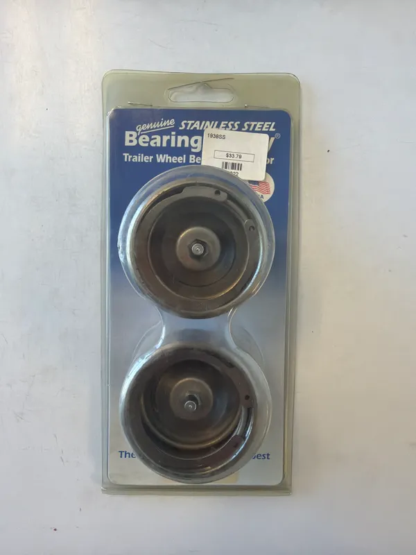 Bearing Buddy 1938SS Stainless Steel Bearing Protectors, 1.938 in, Pair
