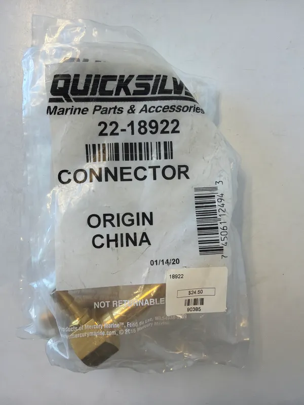 Mercury Marine 18922 Oil Reservoir Connector Zz