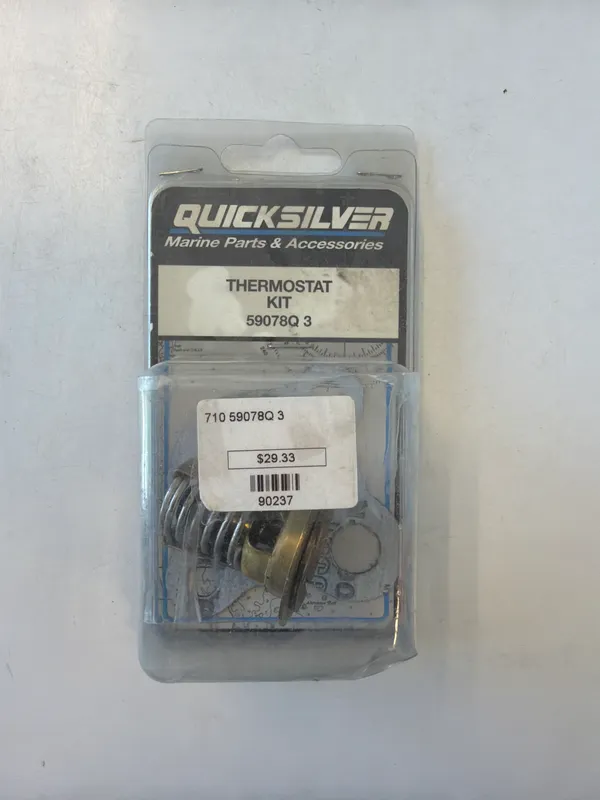 Mercury Marine 71059078Q3 Quicksilver Thermostat Kit For GM In-Line 4 & 6 Cylinder, 140 Degrees