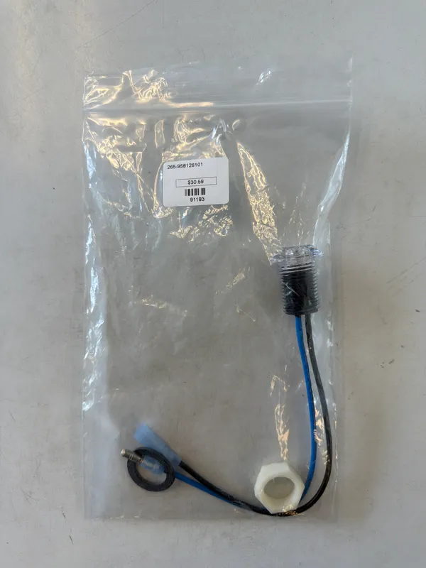 LED Step Lamp Blue LED Chrome Cap