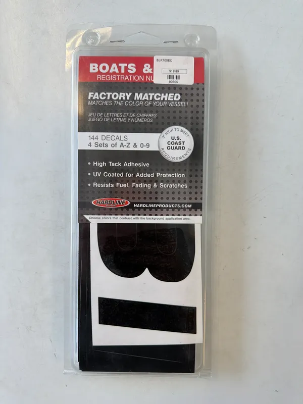 Series 700 Regular Kit Black Decals, BLK700EC