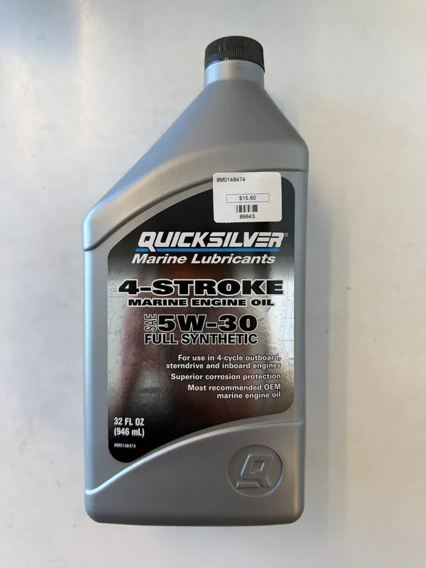 Mercury Marine 8M0148474 Wa 5W30 Full SYN Marine Oil(6-Pack)