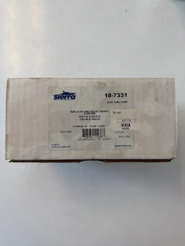 Sierra 18-7331 P Fuel Pump Electric JV385081