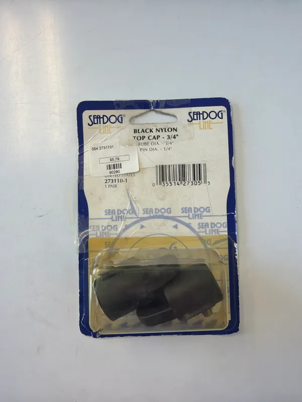 Nylon Top Cap(black)3/4in 2/Cd