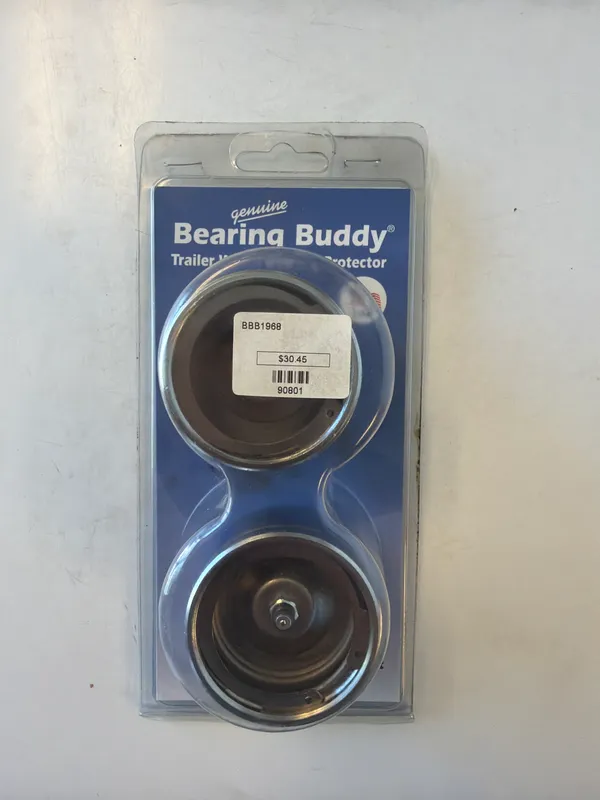 Bearing Buddy 1968 Trailer Bearing Protectors, 1.968 in Chrome, Pair