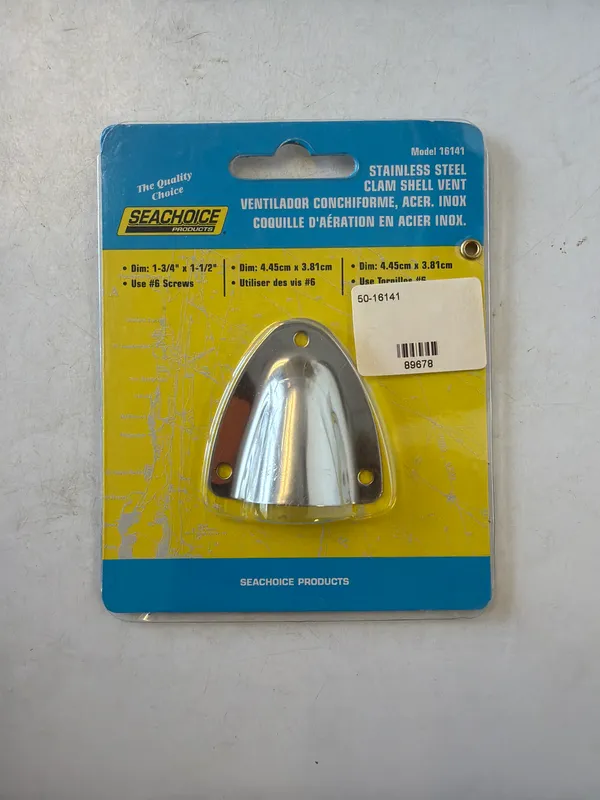 Seachoice 50-16141 Clam Shell Vent-1 3/4 X1 1/2