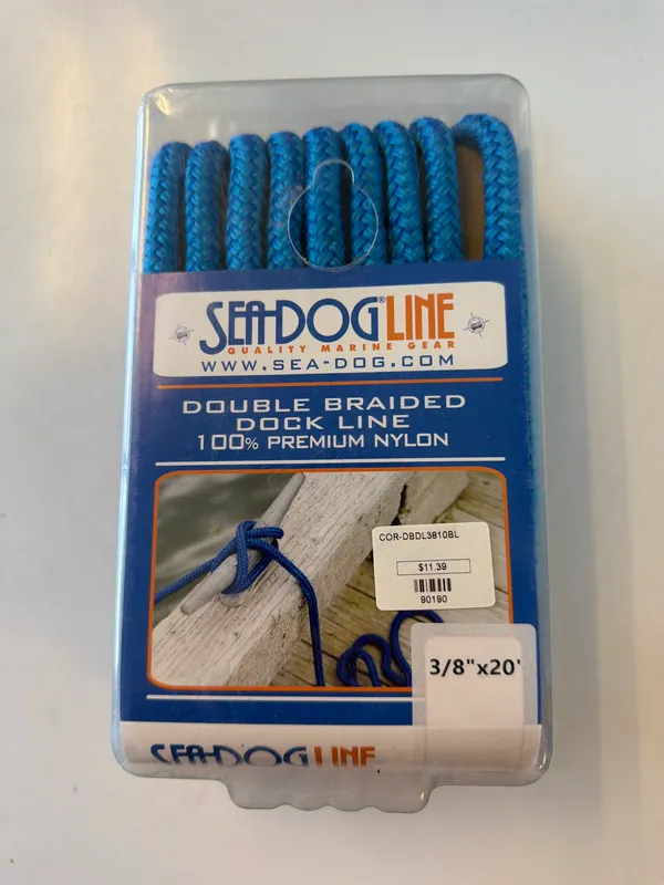 Double Brd Nyl D/L 3/8"x10' Blue