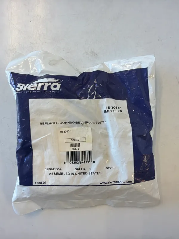 Sierra 18-3053-1 Impeller OMC#396725 432954