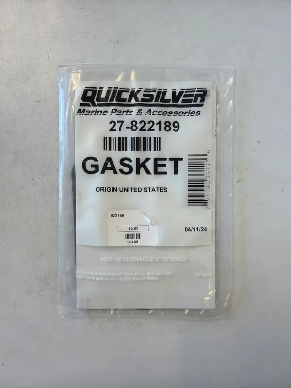 Mercury Marine Gasket 27-822189