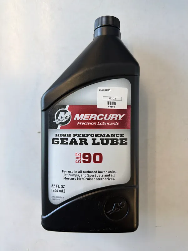 Mercury Marine 858064Q01 W H Performance Gear Lub SAE90 (6-Pack) MZ