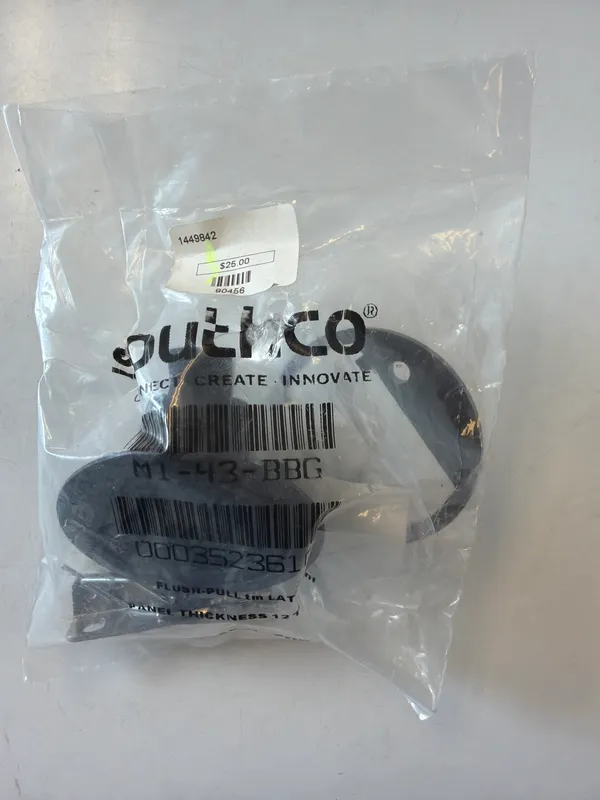 Latch, Flush Mount Pull Black