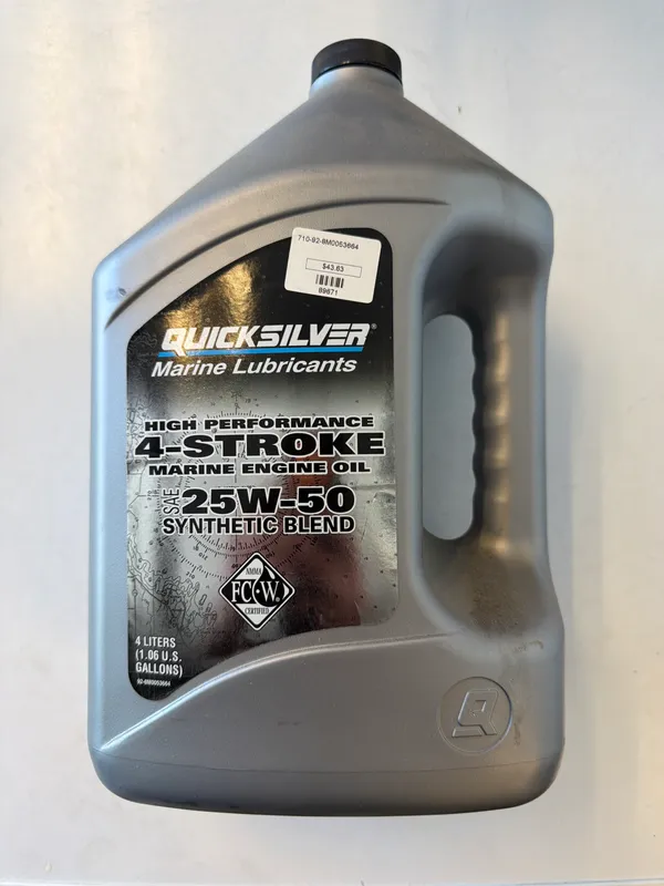 Mercury Marine 92-8M0053664 W4 Stk O/B SYN Bld 25w50(3-Pack) MZ