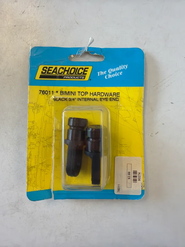 Seachoice 76011 Internal Eye End - 3/4 - Black