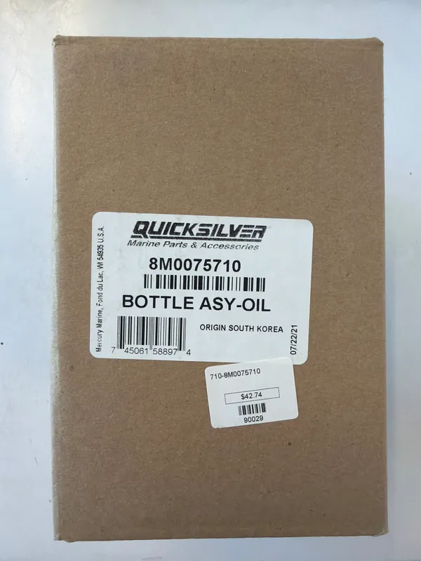 Mercury Marine 8M0075710 Gear Lube Monitor Bottle