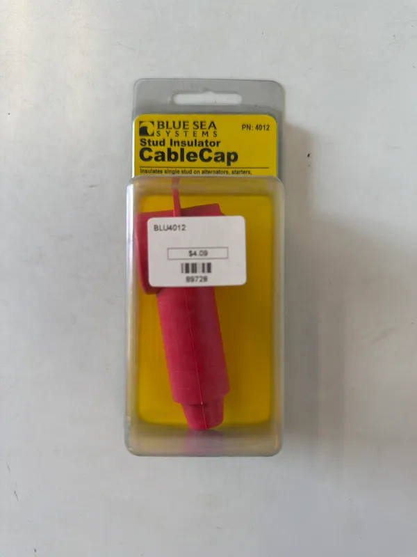 Blue Sea Systems 4012 Stud CableCap, 2-2/0 AWG Red