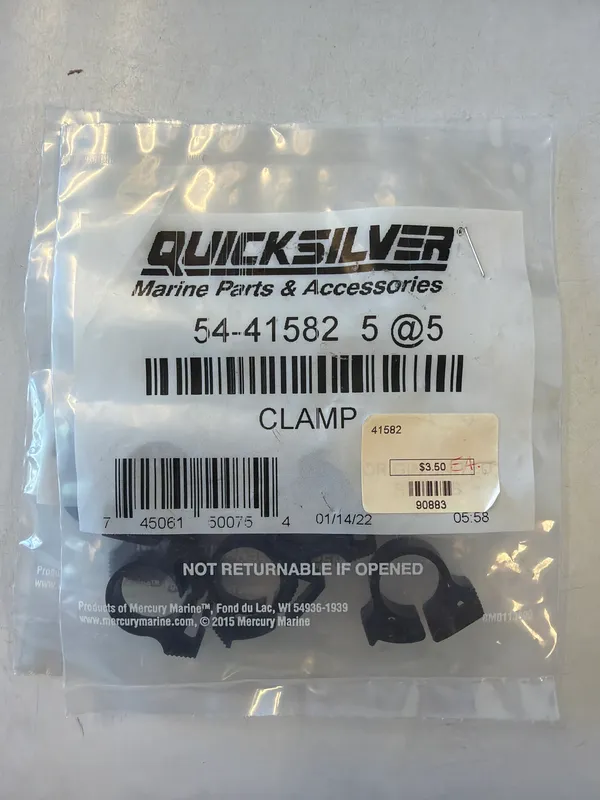 Mercury Marine Fuel Line Snapper Clamp, 41582