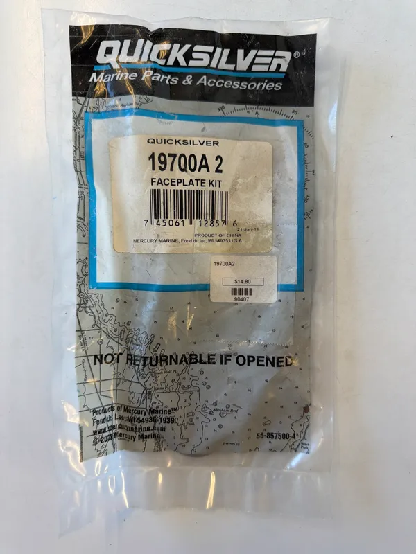 Mercury 19700A2 Water Pump Face Plate Kit