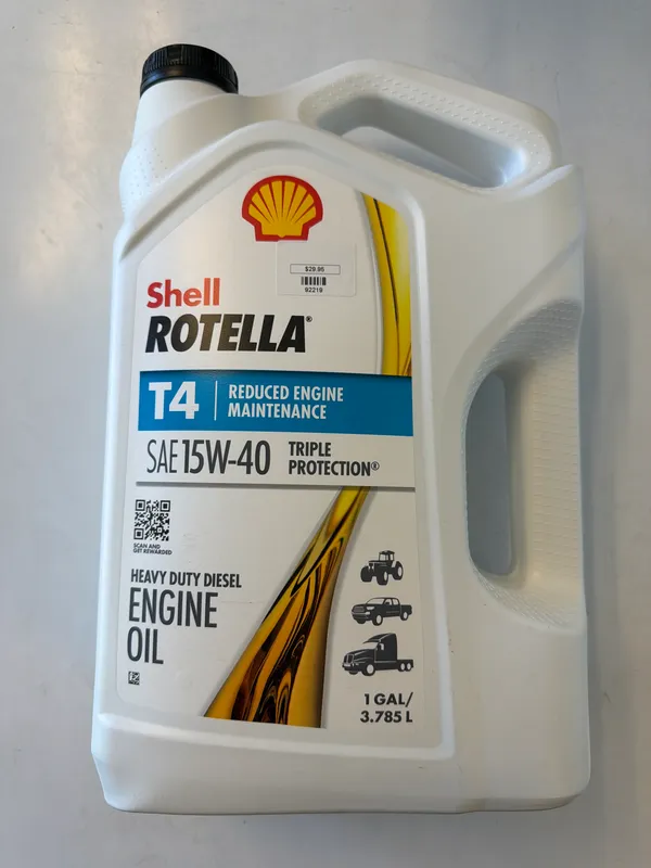 15w-40 Diesel Engine Oil Shell