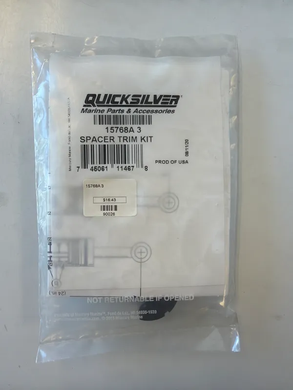 Mercury Marine 15768A3 Spacer Kit Tilt(up)alpha/Bravo