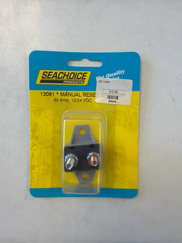 Seachoice 50-13081 50A Manual Reset Circuit Breaker