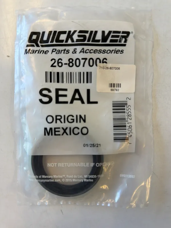 Quicksilver 26-807006 Bravo Carrier Assembly Oil Seal