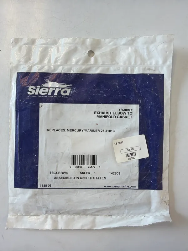 Sierra 18-0897 Gasket-Ex Elbow Cr Marine Pwr