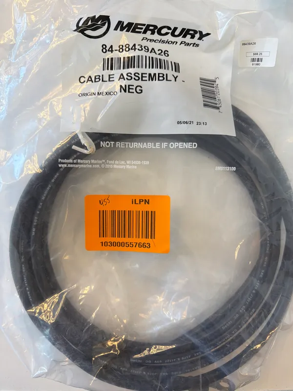 Mercury Marine 88439A26 Cable Assembly-Neg