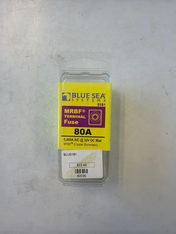 Blue Sea Systems 5181 MRBF Terminal Fuse, 80 Amp