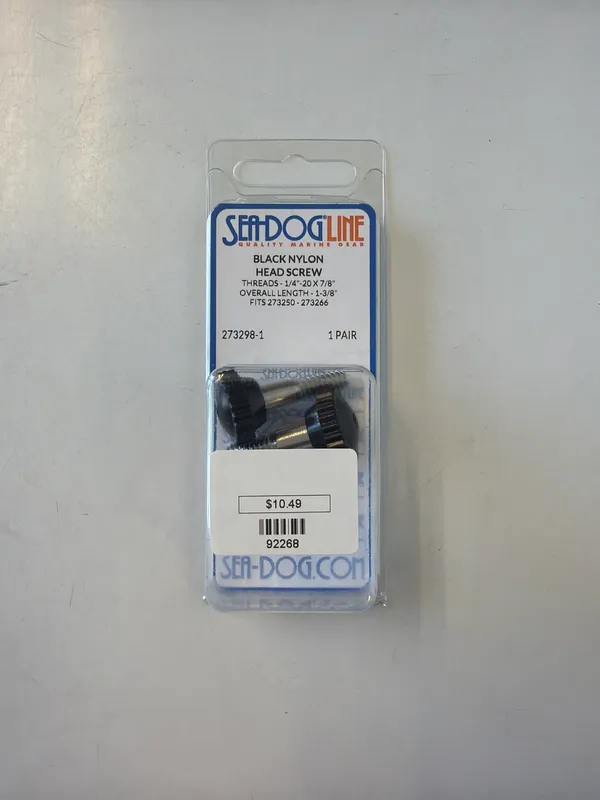 Head Screw Nylon Black 1/4"