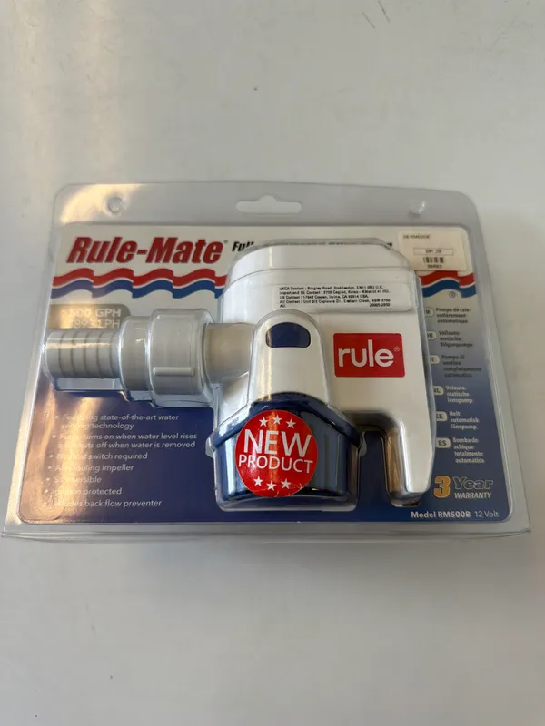Pump Rmate 500GPH W/Switch 12v