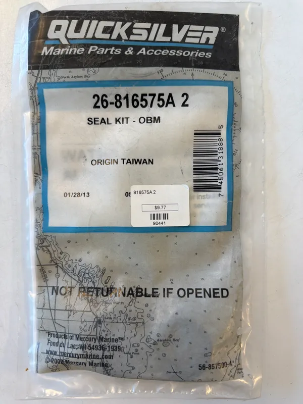 Mercury Marine 816575A2 Water Pump Seal Kit-GEN Ii Zz